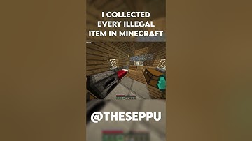 I FOUND EVERY ILLEGAL ITEM IN MINECRAFT #minecraft #gaming #bestminecraftclips