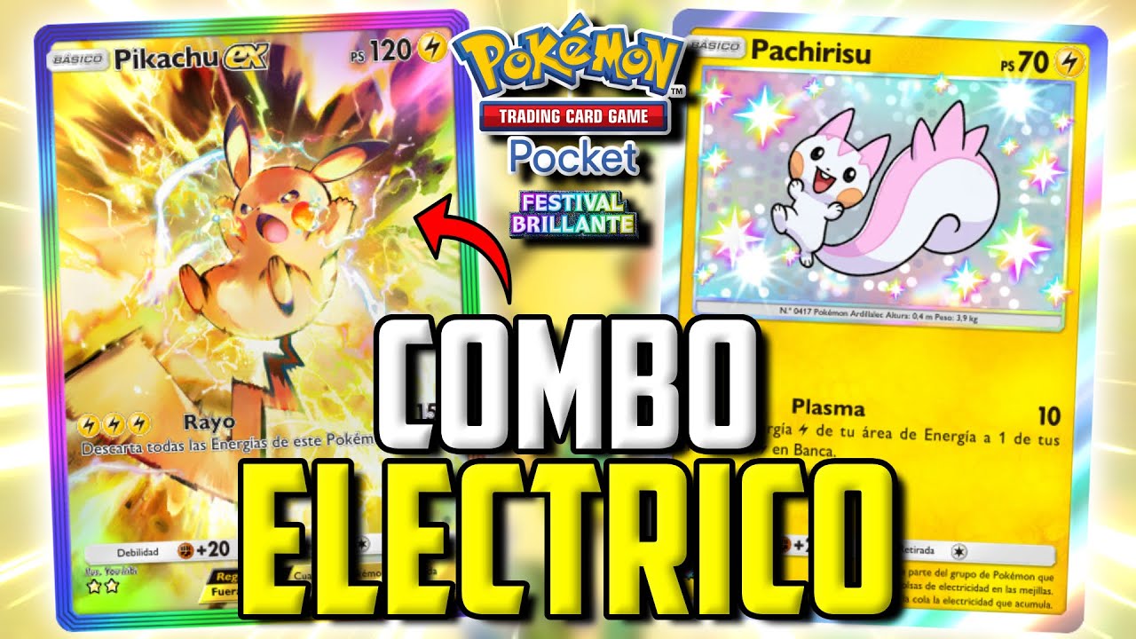 ¡COMBO ELECTRICO! JUGANDO el MEJOR MAZO del NUEVO PIKACHU EX en POKÉMON ...