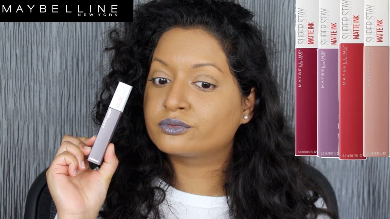 Maybelline SuperStay Matte Ink Lip Color Review - YouTube
