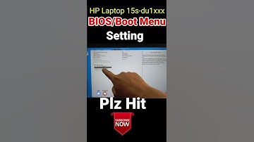 BIOS/Boot Menu setting on hp laptop 15s-du1xxx #shorts