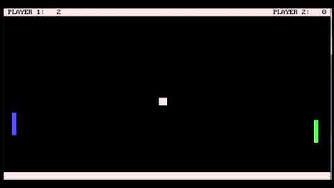 Billy Chatterton Portfolio - First Game I Ever Created: Pong
