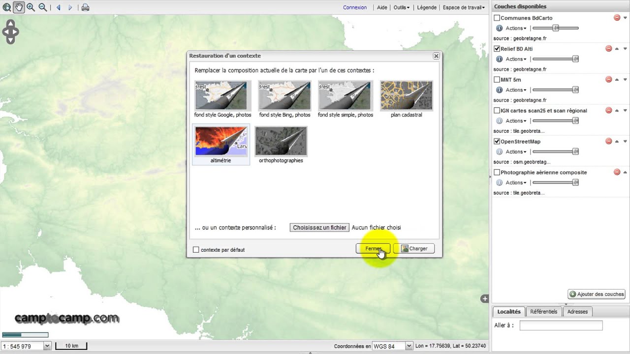 Georchestra Visualiseur By Camptocamp Geospatial Solutions Youtube