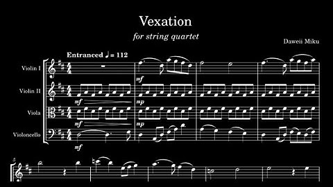 Vexation for String Quartet (MuseScore 4)