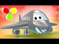 Learn Colors with Airplane Paint - Finger Family &amp; Nursery Rhymes for Kids