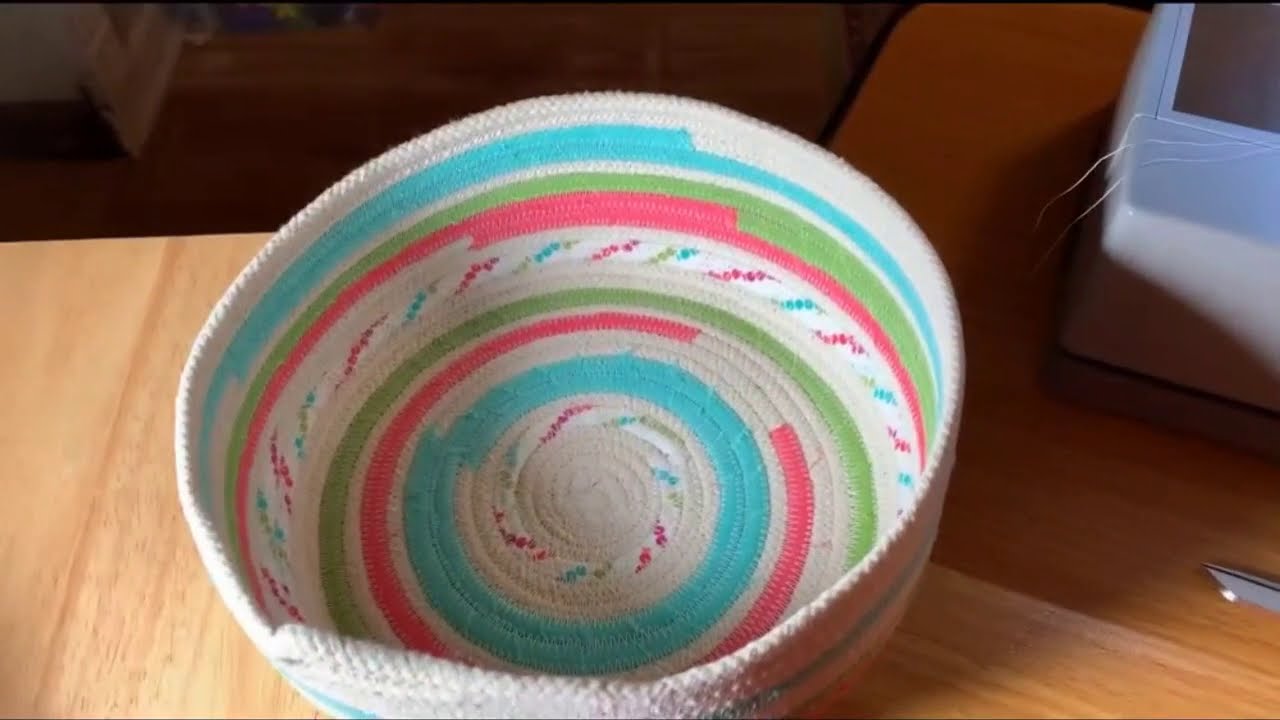 How to Make Fabric Rope Baskets 