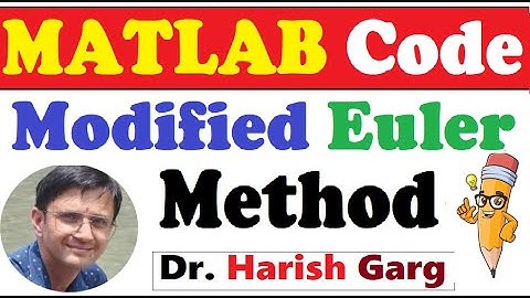 MATLAB Code of Modified Euler