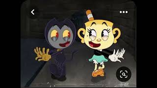 I found more pictures of bendy in the cuphead show