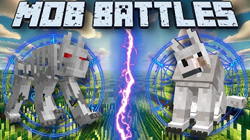 Mutant Wolf Vs Mutant Skeleton Wolf in Minecraft - Minecraft Mob Battle