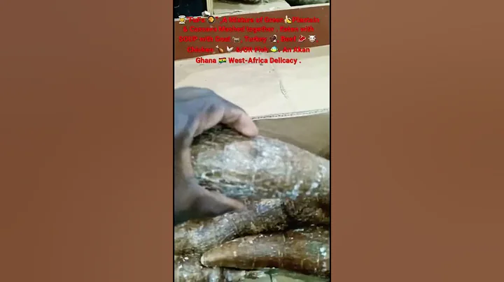 🇺🇸👨‍🍳FuFu🥘 Recipes [Ghana🇬🇭Cuisine]-Cassava & Green🍌Plantain 🤤 —- #shorts