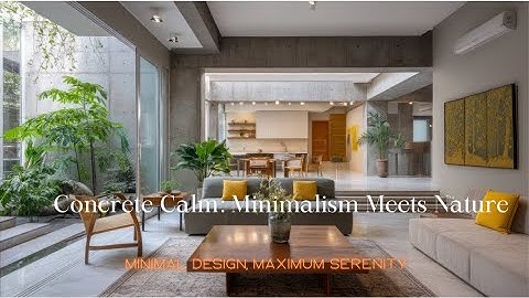 Concrete Calm: Minimalism Meets Nature