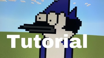 Mordecai Minecraft Pixel Art Tutorial
