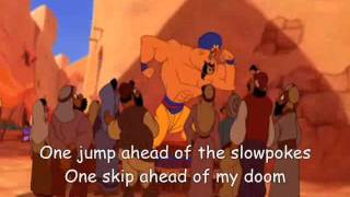 One Jump Ahead Aladdin Lyrics