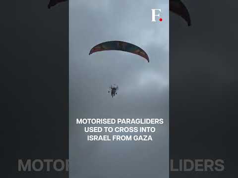 Watch: Hamas Uses Motorised Paragliders To Cross Into Israel | Subscribe to Firstpost