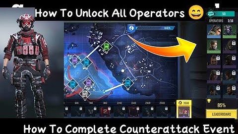 How To Unlock All Operators In Counterattack Event | How To Complete Counterattack Event | CoDM
