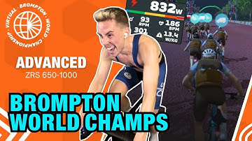 Can I Hang With the Fastest on Zwift? – Brompton World Champs | Greater London Flat