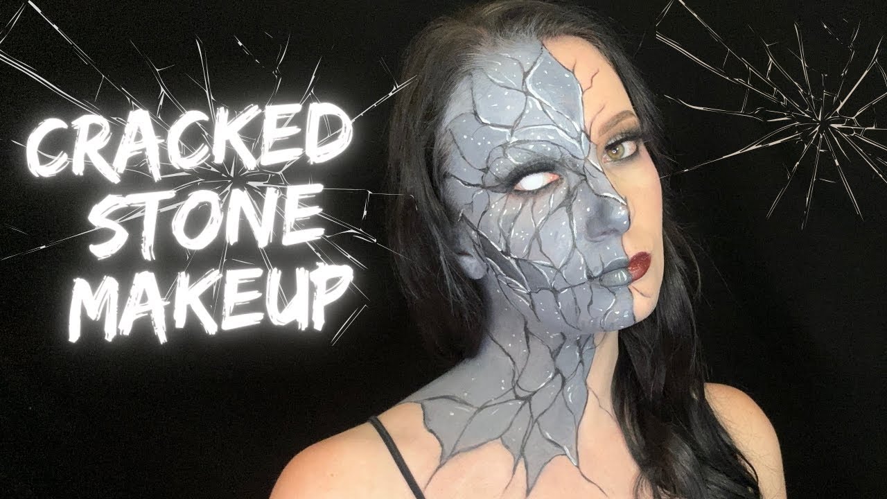 Turning Into Cracked Stone Makeup Tutorial | SFX Makeup Look - YouTube