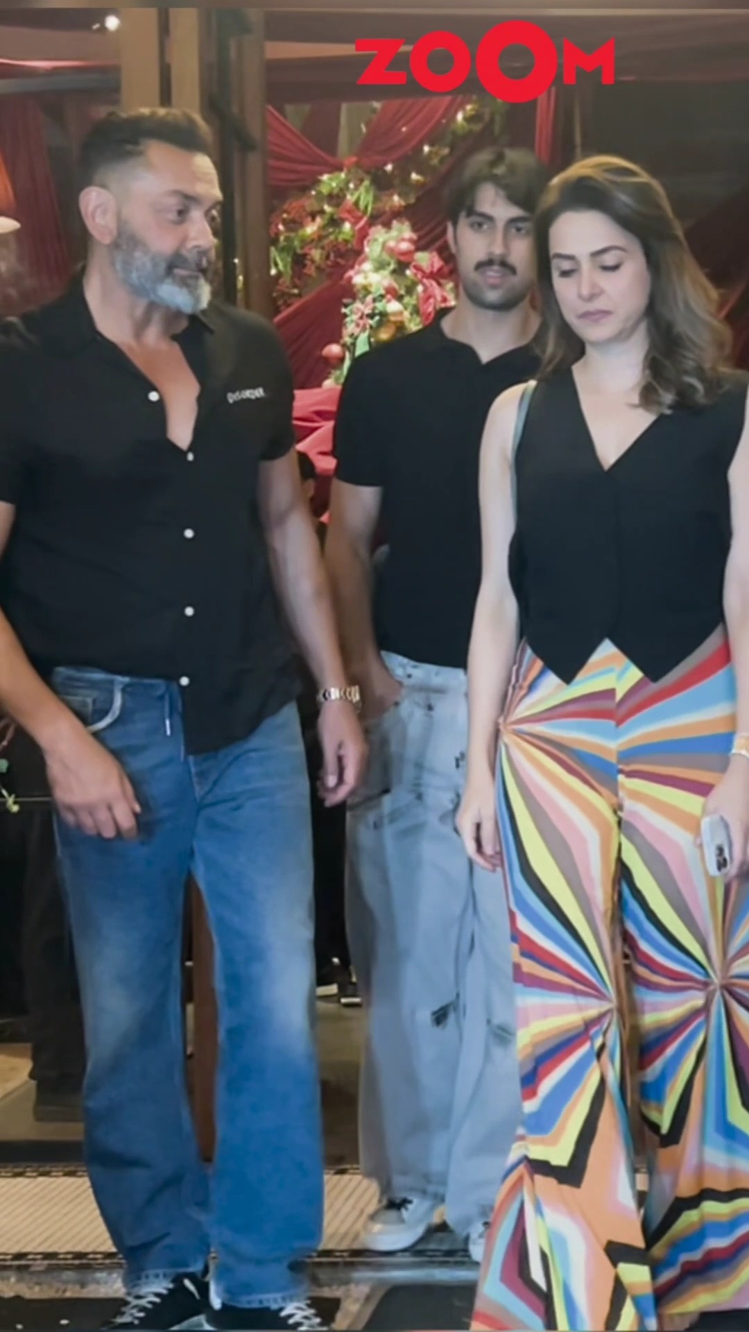 Bobby Deol spotted with wife Tania and son post dinner in the city ? #bobbydeol #shorts