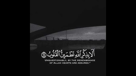 الذين امنوا وتطمئن قلوبهم بذكر الله ألا بذكر الله تطمئن القلوب القارى ماهر المعيقلي سورة الرعد
