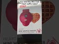 Mini Dash Heart Waffle Maker