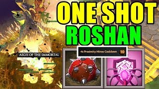 How To Kill Roshan With One Shot Techies Badjuju | Dota 2 Ability Draft