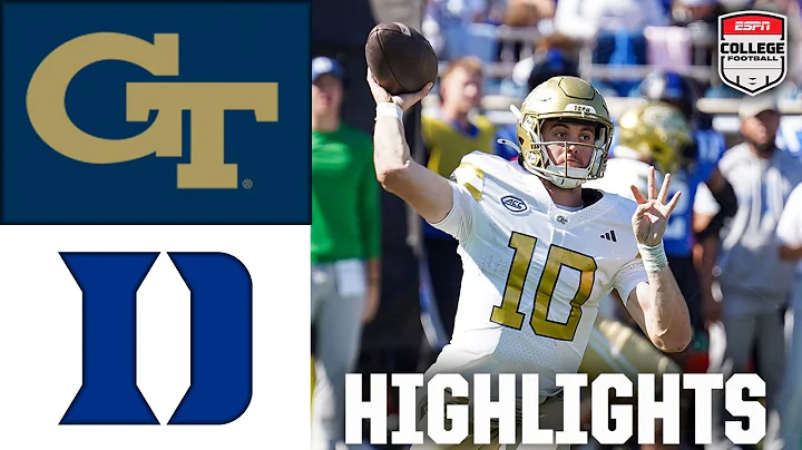 Georgia Tech Yellow Jackets vs. Duke Blue Devils | Full Game Highlights | ESPN College Football