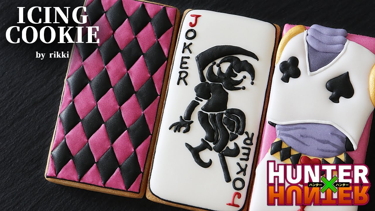 【HUNTER x HUNTER】Hisoka♥️ inspired icing cookies｜ハンターハンターヒソカアイシングクッキー｜#HxH