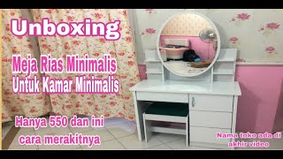 bikin meja rias minimalis- modern  desain kekinian part 1