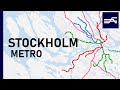 Stockholm's rapid transit expansion animation 1950-2021