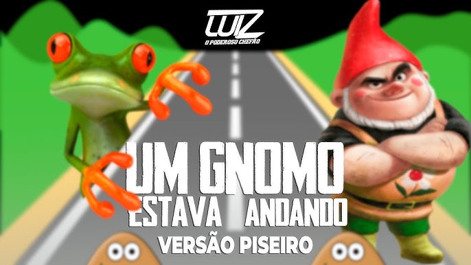 Um Gnomo Estava Andando Em Cima Do Asfalto / One Gnome Was Walking