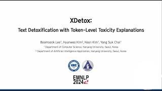 [EMNLP 2024] XDetox: Text Detoxification with Token-Level Toxicity Explanations