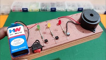 Water tank overflow alarm circuit, water level indicator circuit, school project