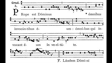 Fourth Sunday of Advent GRADUAL:  Própe est Dóminus --Normal Pitch (Solfeggio)