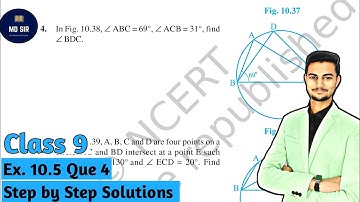 Exercise 10.5 Q4 | Chapter 10 Circles | Class 9 maths | Md Sir Class 9 | CBSE | ncert