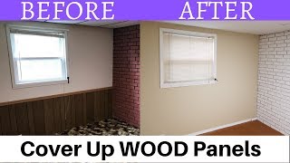 How to Cover Up Wood Panels
