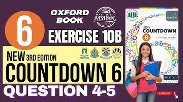 Class 6 Math Exercise 10B Question 4-5 | oxford new countdown third edition | Math with Afshan