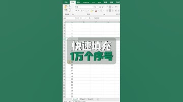 快速填充1万个序号，劝你学一下高手的方法😎#excel #office办公技巧 #办公软件 #职场 #文员