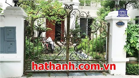 Cổng sắt và lan can sắt mỹ thuật thi công lắp đặt tại Thường Tín Hà Nội