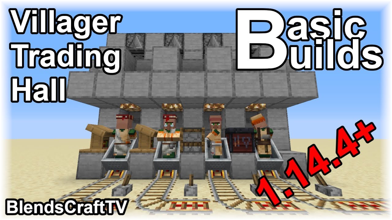 Villager Trading Hall - Minecraft Java 1.14.4 - YouTube