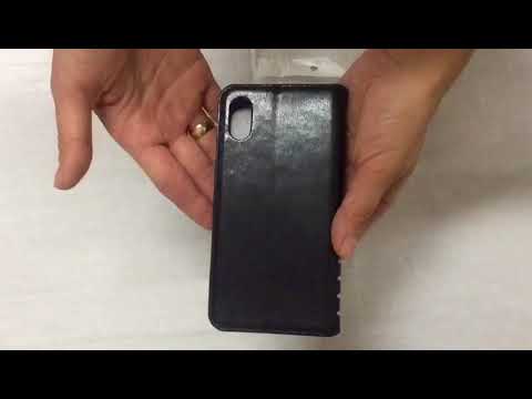 Чехол книжка Book Case New с визитницей черный техпак