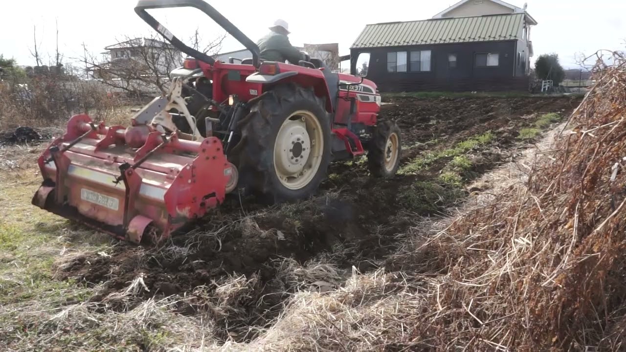 野菜畑　耕起　2月27日