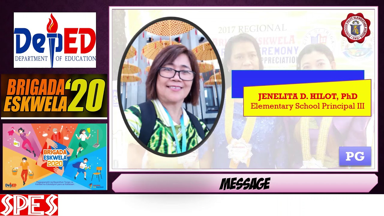 SPES Brigada Eskwela Virtual Kick Off 2020 - YouTube