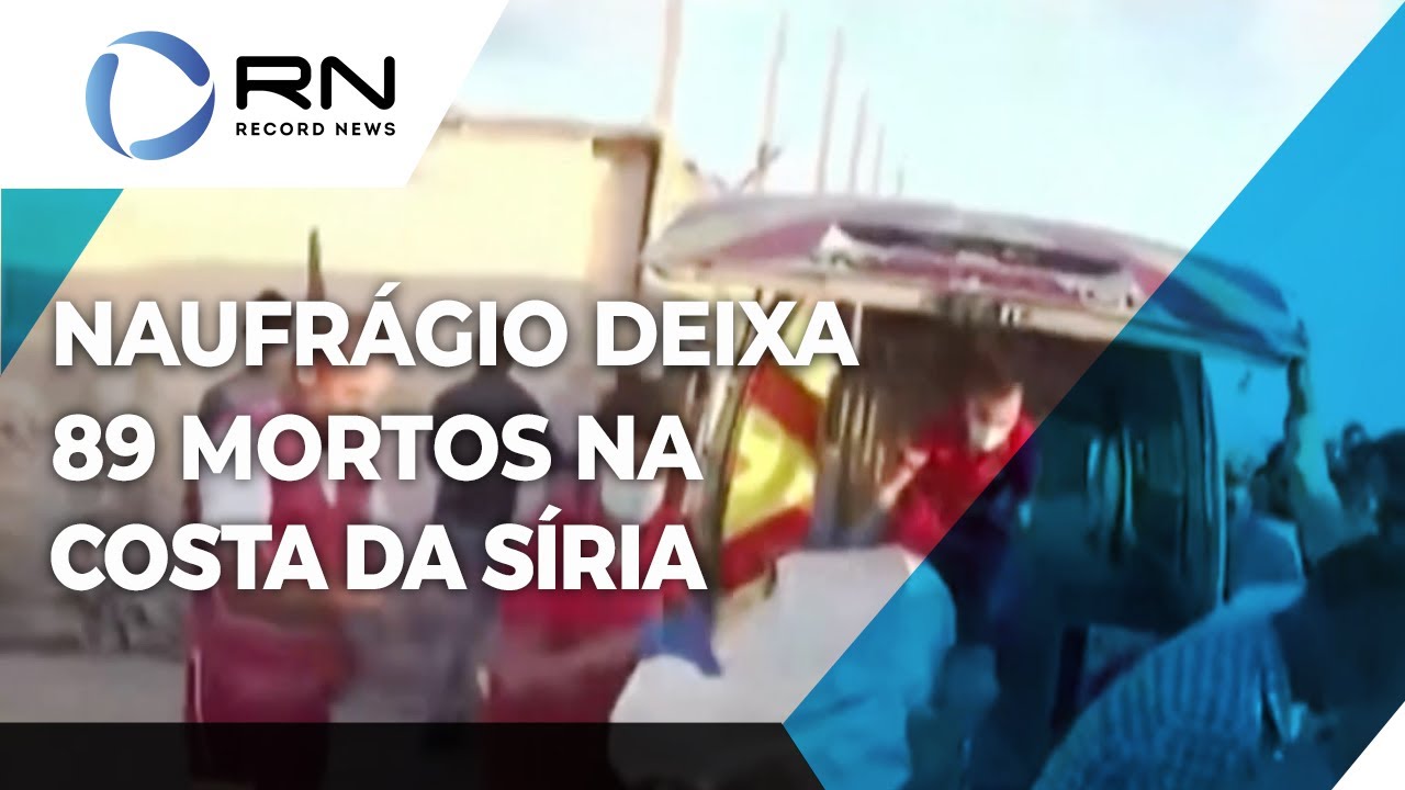 Naufrágio deixa 89 mortos na costa da Síria