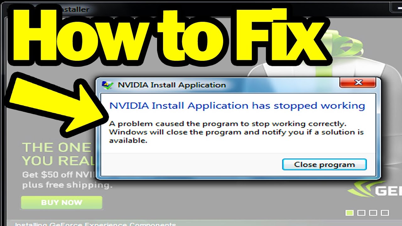 Fix Nvidia Driver Install Failure - YouTube