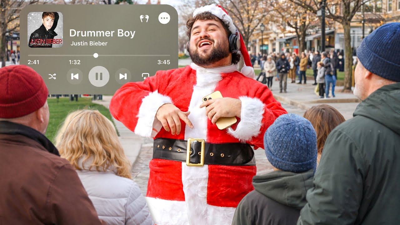 Singing DRUMMER BOY In Public