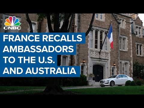 France recalls ambassadors to the U.S. and Australia