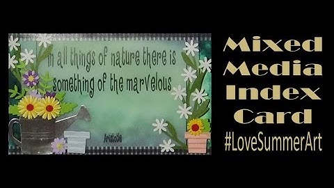 Index Card Art - icad #17 - #lovesummerart