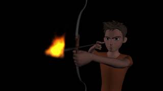 Bow & arrow FX animation | Fumefx with Maya | Short Reels