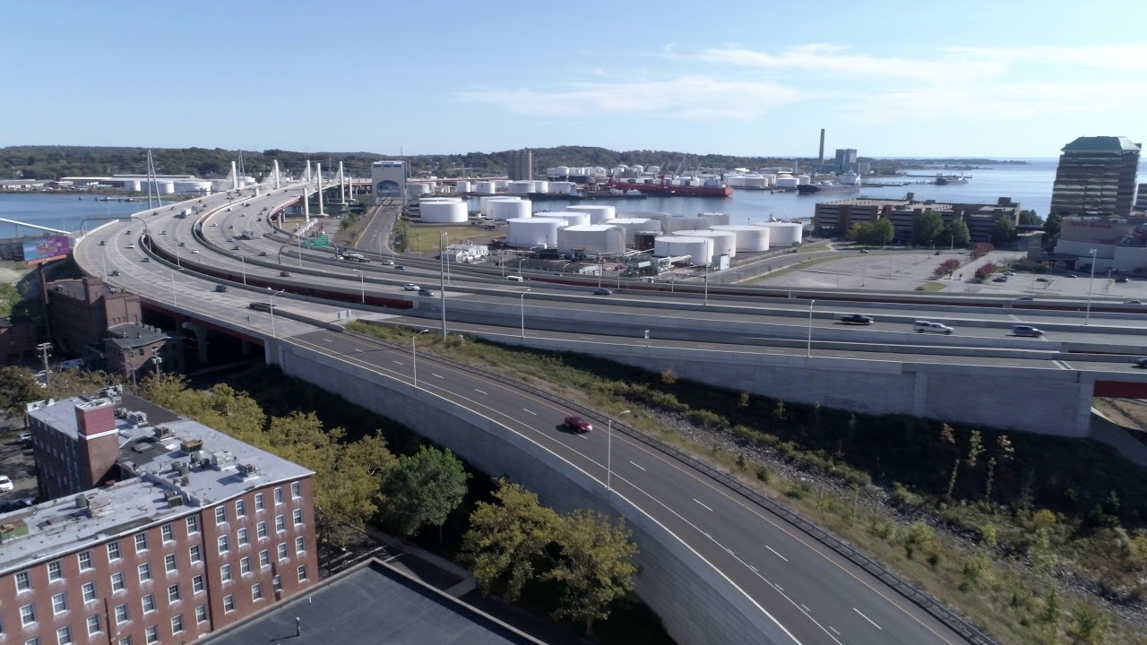 New Haven Drone Flight: The Green, The Harbor, Wooster Square