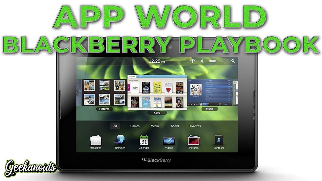 Blackberry Playbook App World Youtube