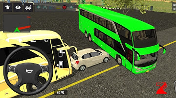 2025 new coach bus simulator 💥 || indonesia bus simulator part-229 #bus #game #simulator #comman  